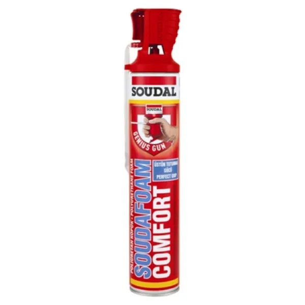 Soudal Köpük Comfort Soudafoam Poliüretan Montaj Köpüğü Pencere Kapı Çatlak Dolgu Köpüğü 750ml. - Görsel 3