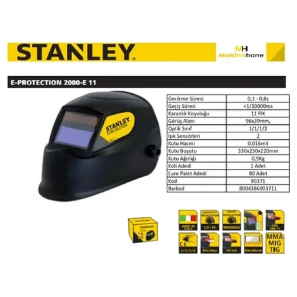 Stanley E-Protectıon 2000-E11 Kaynak Maskesi - Görsel 3