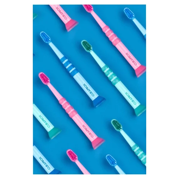 Curaprox Baby 4260 Diş Fırçası 0-4 Yaş Mavi-Pembe - Görsel 4