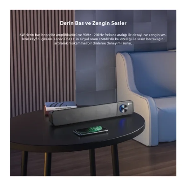 Lenovo Lecoo Ds111 6 W Soundbar - Görsel 5