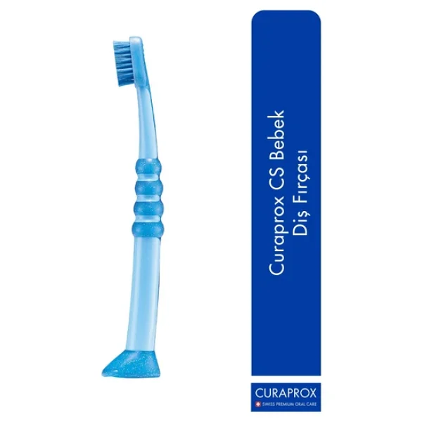 Curaprox Baby 4260 Diş Fırçası 0-4 Yaş Mavi-Pembe - Görsel 3