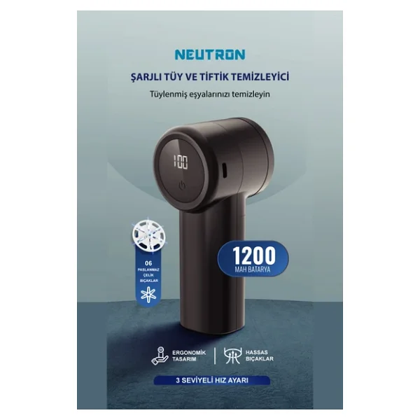 Neutron Ntl-Lr-10s Şarjlı Tüy Toplama Makinesi - Görsel 6