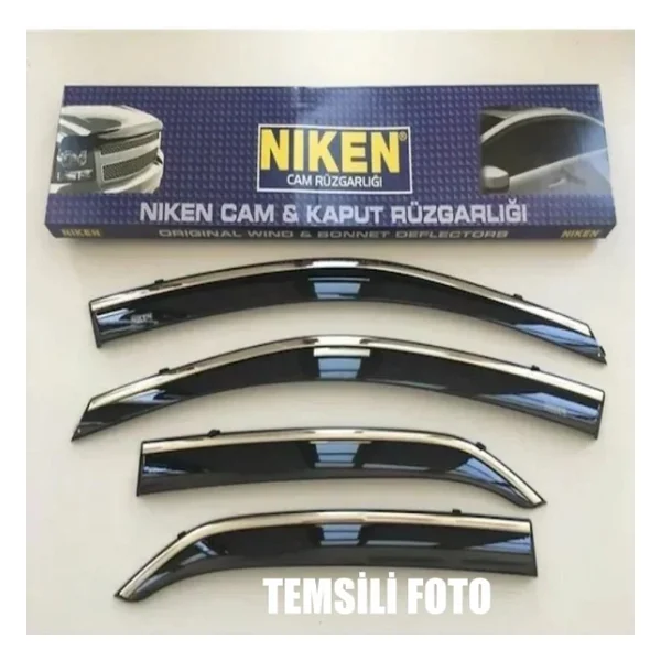Niken Vw Golf 7 Cam Rüzgarlığı Kromlu 4'lü 2013+ Sonrası - Görsel 7