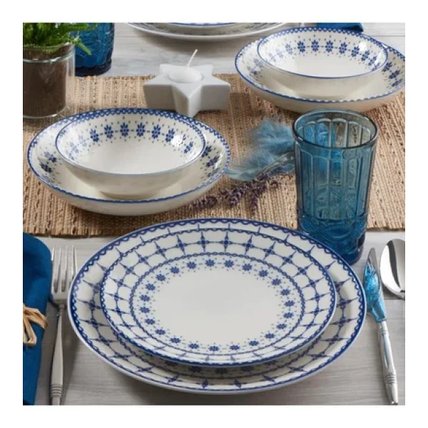 Güral Porselen Camelia 1614 24 Parça 6 Kişilik Yemek Takımı - Görsel 8