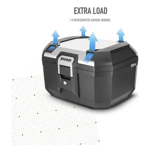 Shad Terra Tr46 Aluminyum Kapak Motosiklet Çantası - Görsel 4