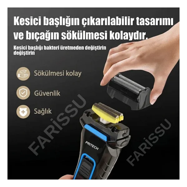 Pritech Rf-1310 Tıraş Makinesi - Görsel 5