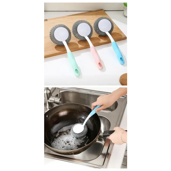 Mangal Temizleme Fırçası - Barbekü Fırçası - Lavabo Bulaşık Fırçası - Görsel 2