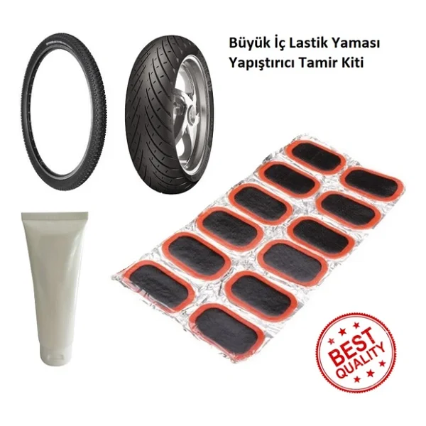 Büyük Lastik Yaması - Bisiklet - Motor Lastiği Yaması - Görsel 7