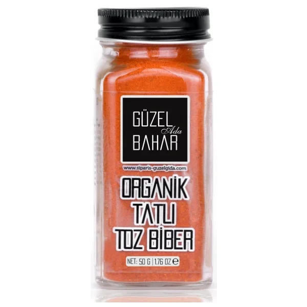 Güzel Ada Gıda Organik 50 Gr Tatlı Toz Biber - Görsel 5