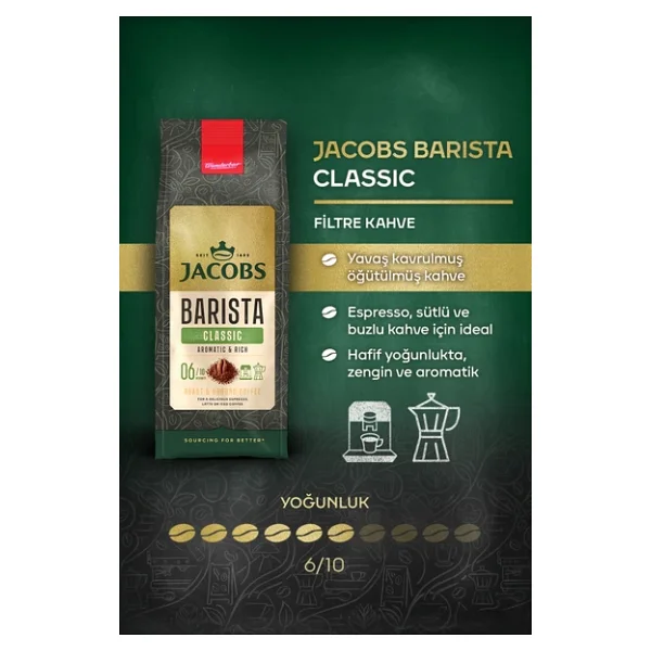 Jacobs Barista Classic Filtre Kahve 200 Gr - Görsel 4