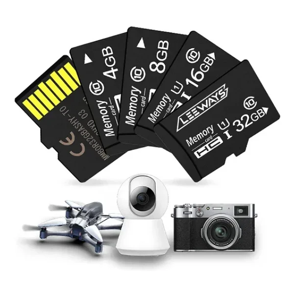 Leeways 16gb Hafıza Kartı 100mb Okuma/Yazma Hızı Adaptörlü - Görsel 4