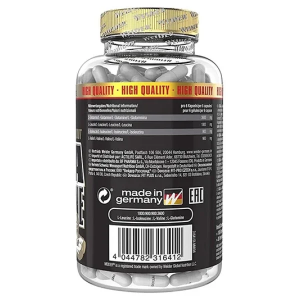 Weıder Bcaa + L-Glutamine 180 Caps - Görsel 6