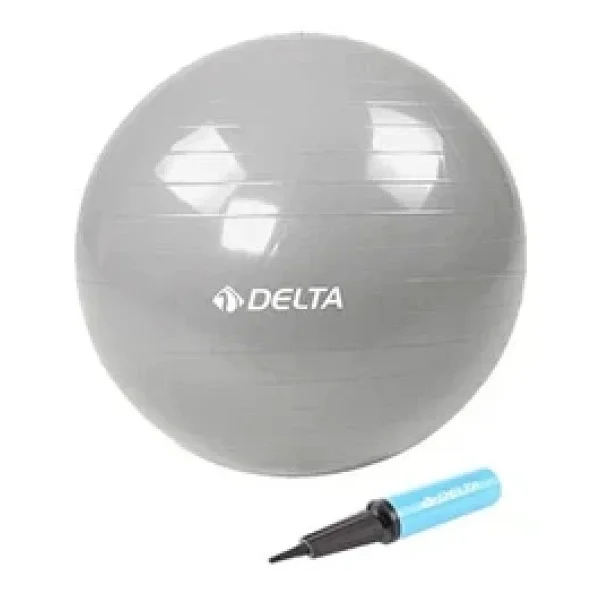 Delta 65 Cm Gümüş Renk Pilates Topu + Pompa Jrs660 Silver - Görsel 4