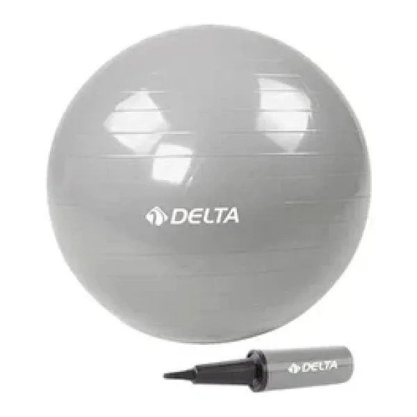 Delta 65 Cm Gümüş Renk Pilates Topu + Pompa Jrs660 Silver - Görsel 3