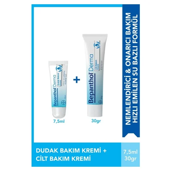 Bepanthol Derma Cilt Bakım 30 Gr Ve Dudak Kremi 7.5 Ml Tanışma Paketi - Görsel 4