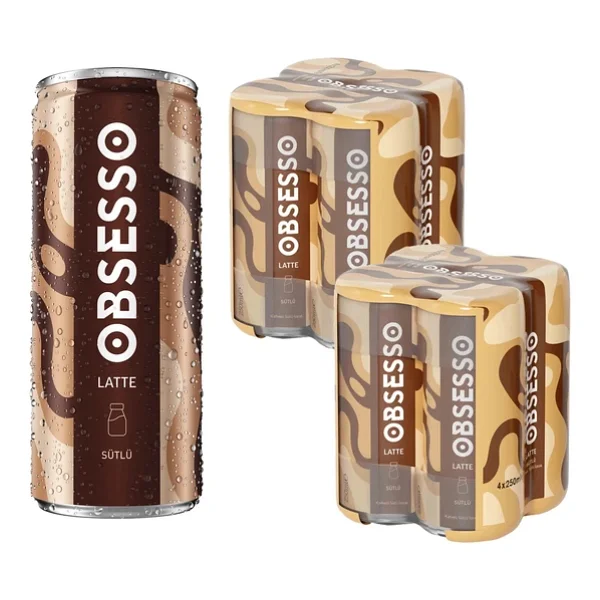 Obsesso Latte Soğuk Kahve 250 Ml X 8 Adet - Görsel 5