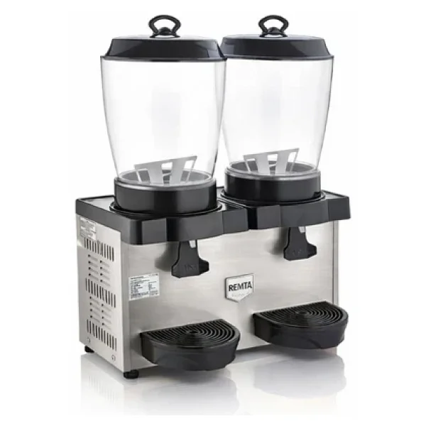 Remta St35 Royal Mini 11+11 Litre İkili Şerbet Ve Ayran Soğutucu - Gri - Görsel 2