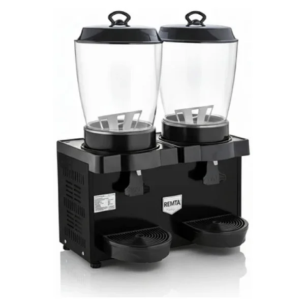 Remta St35 Royal Mini 11+11 Litre İkili Şerbet Ve Ayran Soğutucu - Siyah - Görsel 2