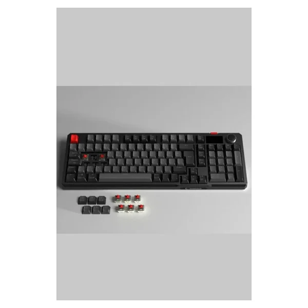 Rampage Loyal Pro Siyah-Gri RGB Red Switch Kablosuz Mekanik Oyuncu Klavyesi - Görsel 4