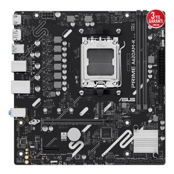 Asus Prime A620am-K AMD Am5 DDR5 Micro Atx Anakart - Görsel 5