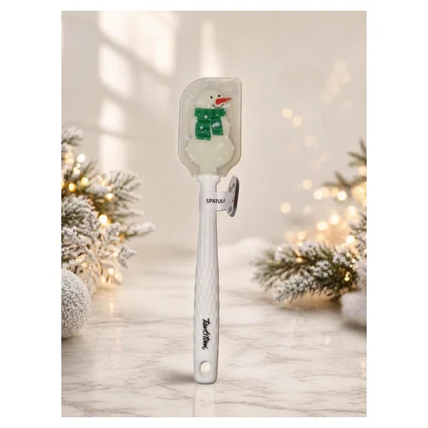 Tantitoni Silikonspatula 25.5cm Beyaz Kardan Adamlı - Görsel 4