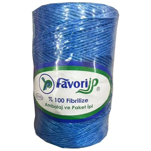 Favori İp 5000 Denye -0.8 Mm- Ambalaj Ve Paket İpi Naylon Burgulu Örgü Çamaşır İpi - Mavi - 1 Adet - Görsel 6