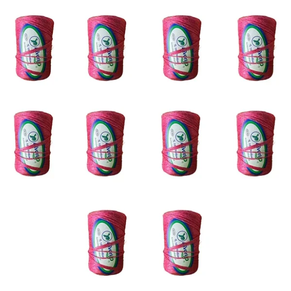 Favori İp 5000 Denye -0.8 Mm- Ambalaj Ve Paket İpi Naylon Burgulu Örgü Çamaşır İpi - Pembe - 10 Adet - Görsel 3