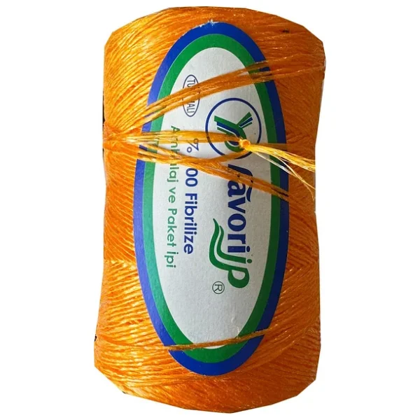Favori İp 5000 Denye -0.8 Mm- Ambalaj Ve Paket İpi Naylon Burgulu Örgü Çamaşır İpi -Turuncu -3 Adet - Görsel 4