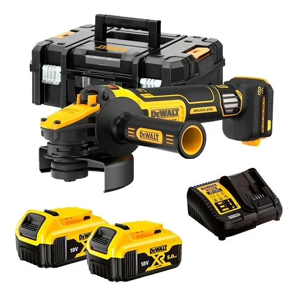 Dewalt Dcg409vsp2t 18v 5.0 Ah Çift Akülü Devir Ayarlı Avuç Taşlama - Görsel 5