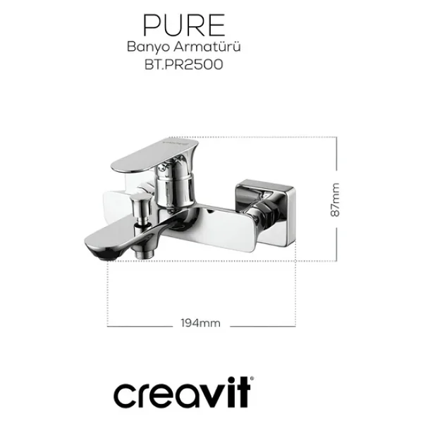 Creavit Pure Pr2500 Banyo Bataryası - Görsel 6