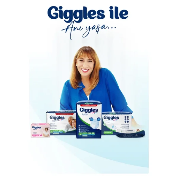 Giggles Yetişkin Emici Külot Bez Ekstra Büyük Boy (XL) 4paket 120 Adet - Görsel 7