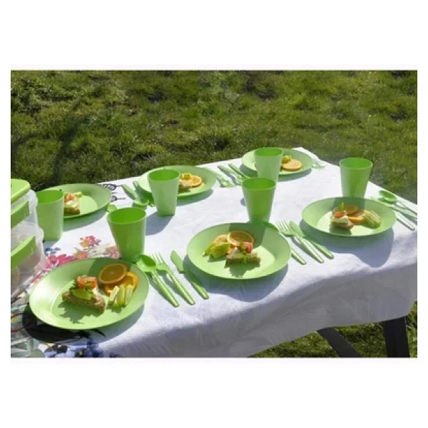Katlı Piknik Seti Yeşil - Görsel 5