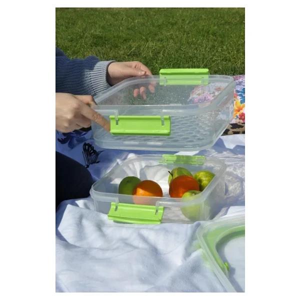 Katlı Piknik Seti Yeşil - Görsel 3