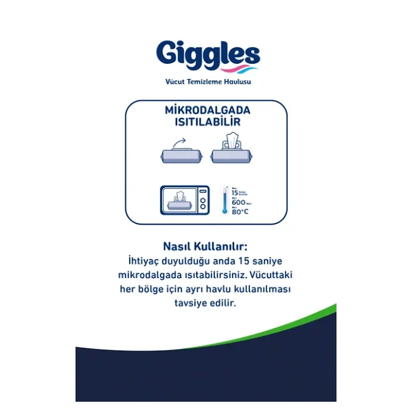 Giggles 50'li 24 Adet Vücut Temizleme Havlusu - Görsel 8