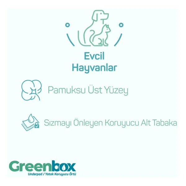 Greenbox 60x90 Cm 30'lu 3 Adet Yatak Koruyucu Örtü - Görsel 7