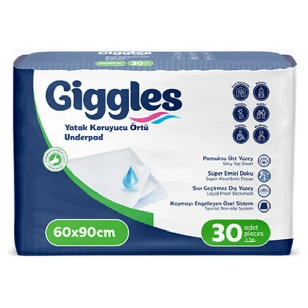Giggles 60x90 Yatak Koruyucu Örtü 1 Paket (30 Adet) - Görsel 2
