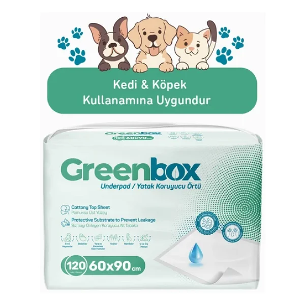 Greenbox 60x90 Cm 30'lu 4 Adet Yatak Koruyucu Örtü - Görsel 4
