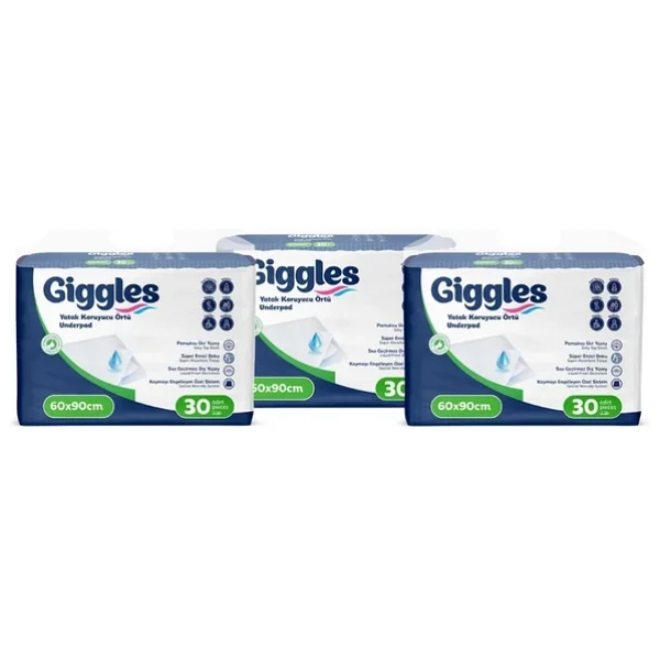 Giggles 60x90 Cm 30'lu 3 Adet Yatak Koruyucu Örtü - Görsel 4