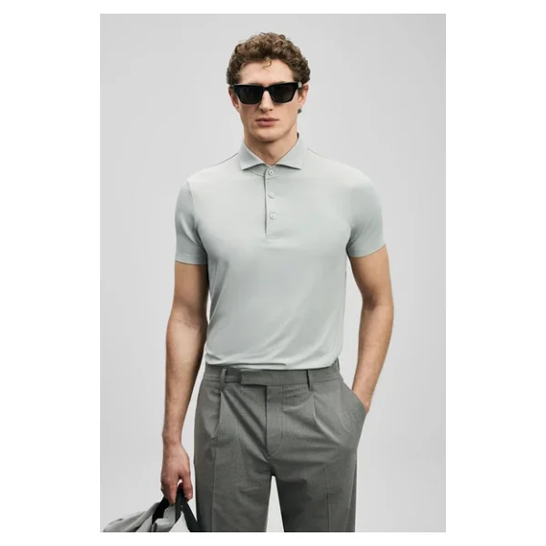 Lufian Spencer Hi-Tech Performance Kısa Kollu Polo Yaka Erkek Tişört - Görsel 7