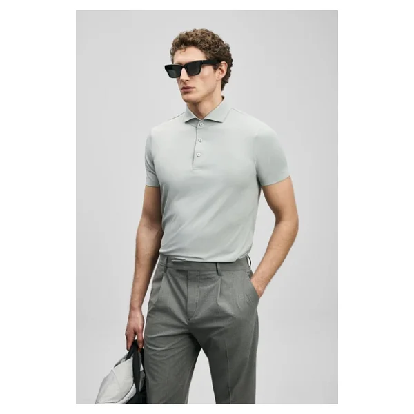Lufian Spencer Hi-Tech Performance Kısa Kollu Polo Yaka Erkek Tişört - Görsel 9