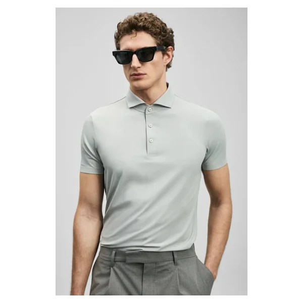 Lufian Spencer Hi-Tech Performance Kısa Kollu Polo Yaka Erkek Tişört - Görsel 8