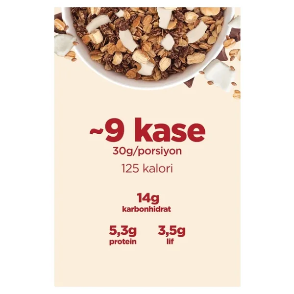 Fellas Protein Granola - Hindistan Cevizi & Kakao 270 G - 3'lü Paket - Görsel 4