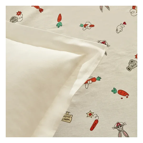Karaca Home Looney Tunes Carrot Crazy Tek Kişilik Çarşaf Takımı - Görsel 6