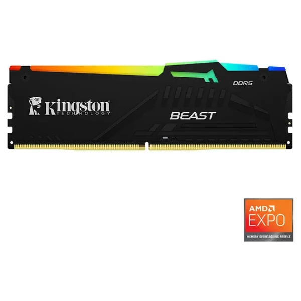 Kingston Fury Beast RGB 32 GB 6400 MHz Cl32 Kf564c32bbea/32 DDR5 RAM - Görsel 3