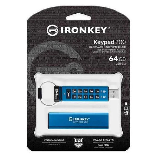 Kingston Ironkey Keypad 200 Ikkp200-64gb USB 3.2 64 GB Flash Bellek - Görsel 5