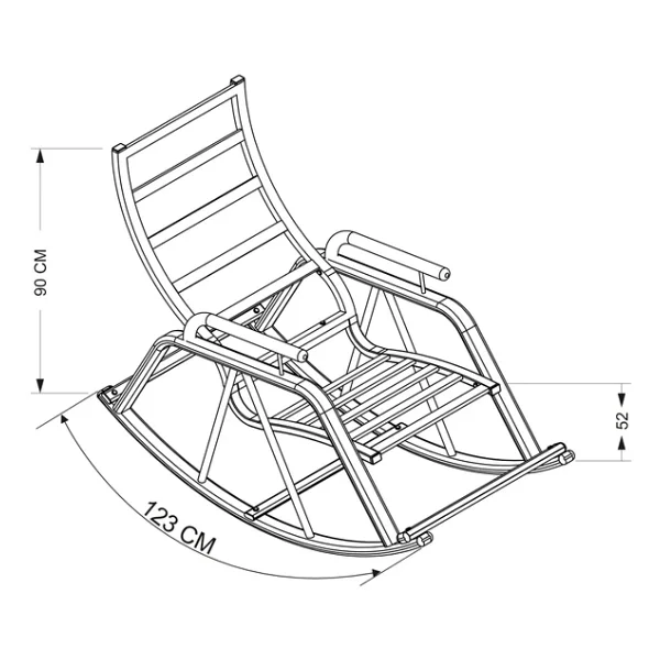 Zerka Concept Nil Sallanan Sandalye & Koltuk & TV Koltuğu Bordo - Görsel 3