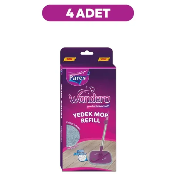 Parex Wondero Yedek Paspas Mop Refill (4 Lü Set) - Görsel 3