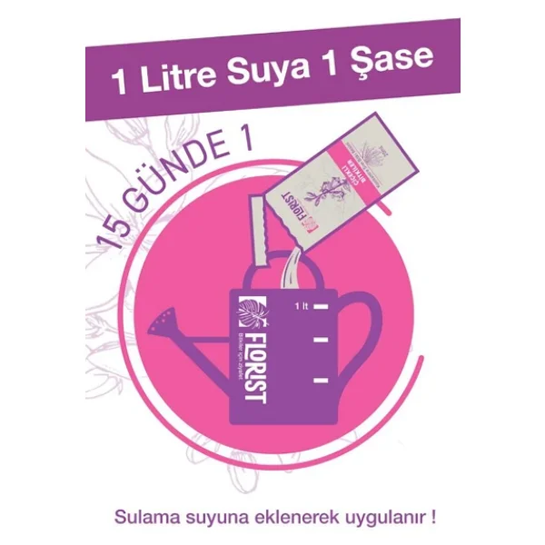 Florist Çiçekli Bitkiler Sıvı Konsantre Bitki Besini - Görsel 8