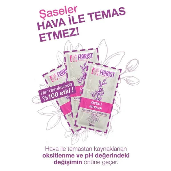 Florist Çiçekli Bitkiler Sıvı Konsantre Bitki Besini - Görsel 5
