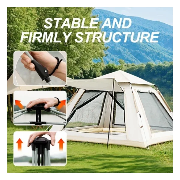 Auhma Outdoor AC6637 240x240x160 cm 6 Kişilik Otomatik Çadır - Görsel 7